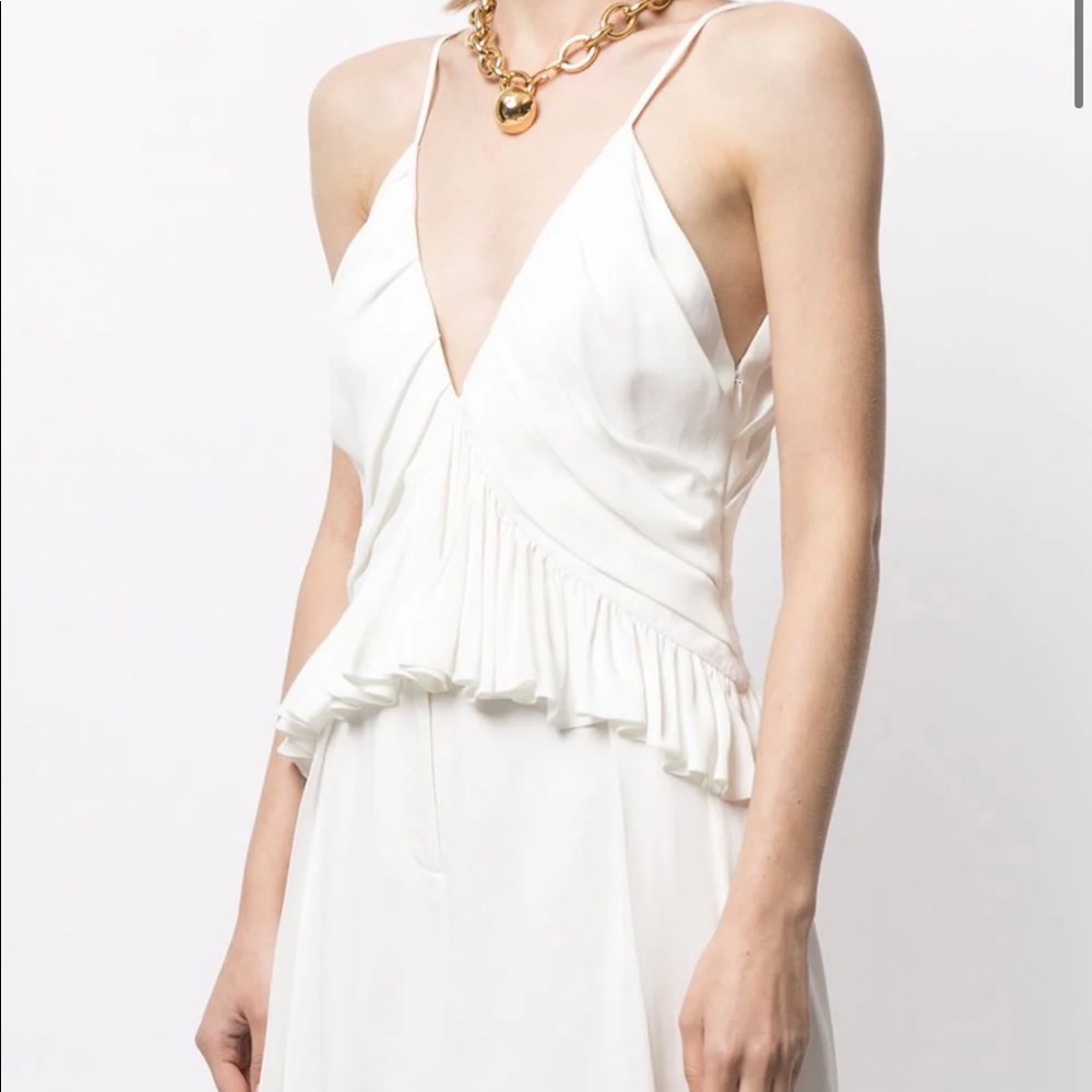 KHAITE Mista Draped Crepe Top